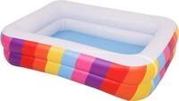 SunClub Planschbecken Kinderpool 195x140x47 cm, (Einzelpack, 1-tlg., aufblasbares