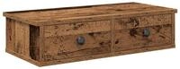 vidaXL Regal Wandregal mit Schubladen Altholz-Optik 60x28x15cm Holzwerkstoff,...
