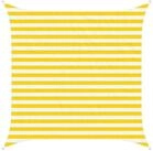 vidaXL Sonnensegel Sonnensegel Gelb und Wei&szlig; 2,5 x 2,5 m 100 % Polyester...
