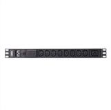 Aten PE0209SG 1U 9 Port Basic PDU 8x C13 1x C19 16A Steckdosenleiste