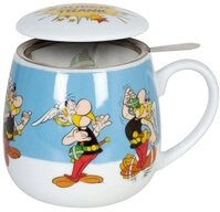 K&ouml;nitz Becher Asterix Zaubertrank mit Sieb und Deckel, Porzellan