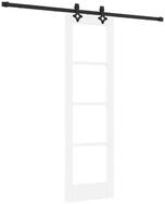 vidaXL Haust&uuml;r Schiebet&uuml;r ORKDAL Wei&szlig; und Schwarz 61 x 198,5 cm (1-St)