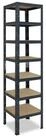 shelfplaza Schwerlastregal HOME, 200x40x40cm anthrazit, 7 B&ouml;den, Kellerregal,