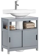 SoBuy Waschbeckenunterschrank FRG128 Badezimmerschrank mit 2 T&uuml;ren,...