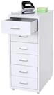 MCW Rollcontainer T851-6, 6 Schubladen mit Vollauszug, inkl. Etiketten und
