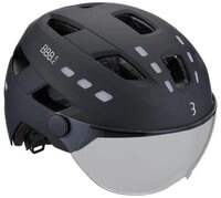 BBB Fahrradhelm BBB Helme District Led faceshield ML 54-60 mat schwarz