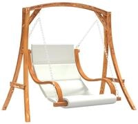 vidaXL Hollywoodschaukel Hollywoodschaukel mit Auflage Massivholz Fichte mit...