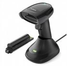 Inateck Barcode Scanner Kabellos 2D QR Code mit 2 Austauschbaren 2000mAh Akkus