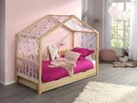 Vipack Hausbett Dallas, mit Dachaufbau, Kiefer massiv, stabil gebaut (B/H/T ca.