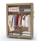 Intirilife Kleiderschrank (Faltschrank 108x170x45 cm in CR&Egrave;ME BEIGE, 1-St)