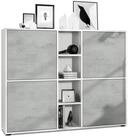 Vladon Highboard Cuba V3 (Highboard, Schrank Anrichte Cuba V3 mit 12 F&auml;chern),