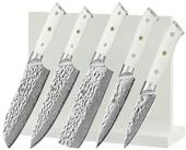 Wakoli Messer-Set Perle Blanche 5-tlg. Damast Messerset, G10-Griffe, inkl.