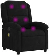 vidaXL Sessel Massage-Relaxsessel, schwarzer Samt (1-St)