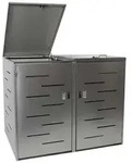PROREGAL&reg; M&uuml;lltonnenbox M&uuml;lltonnenverkleidung, HxBxT, erweiterbar, Material,