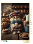 CALVENDO Puzzle CALVENDO Puzzle In einer B&auml;ckerei probiert diese kleine Katze...