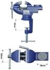 CCLIFE Schraubstock Schraubstock Drehbar 50/70mm Werkbankschraubstock