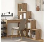 vidaXL Eckschreibtisch, Eck-Schreibtisch Artisan-Eiche 101,5 x 149,5 x 149,5 cm