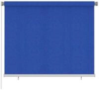 Rollo Au&szlig;enrollo 180x140 cm Blau HDPE, vidaXL