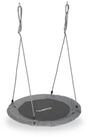 relaxdays Nestschaukel 90 cm, grau