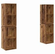 vidaXL TV-Schrank TV-Schrankset 4 pcs Altholz 37 x 37 x 72 cm Holzwerkstoff...