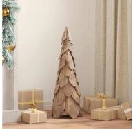 vidaXL K&uuml;nstlicher Weihnachtsbaum Weihnachtsbaum mit St&auml;nder Braun 80 cm...