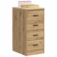 vidaXL Schrankmodule Garagen-Aufbewahrungsschrank Artisan-Eiche Massivholz...