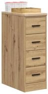 vidaXL Aktenschrank 30 x 51 x 85 cm Garagen-Aufbewahrungsschrank Artisan-Eiche