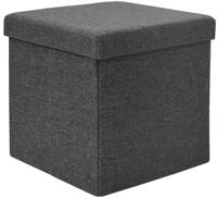 DuneDesign Sitzhocker mit Stauraum - 38x38x38 Polsterhocker mit...