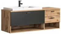Inn.Furn Waschtisch-Set Oderzo, (Unterschrank h&auml;ngend inklusive Waschbecken,...