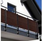 NYVI Balkonsichtschutz Polyrattan Balkon Sichtschutz Privafence Balkonbespannung