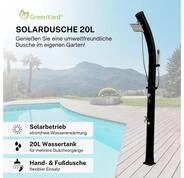 Green Yard Solardusche Solardusche mit 20L Tank und Handbrause (Komplett-Set:...