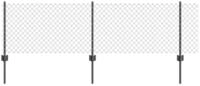 vidaXL Gartenzaun Schwei&szlig;drahtzaun mit Pfosten 10 x 0,4 m PVC-beschichteter...