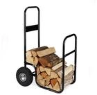 relaxdays Kaminholzregal Kaminholzwagen aus Stahl, BxTxH:53x69x107 cm