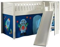 Vipack Hochbett Scott (Made in Europe) m. Rutsch-/Leiterturm, LF 90x200 cm,...