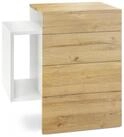 Vladon Nachttisch Queens (Nachttischschrank mit 2 Schubladen, und 1 seitlichem...