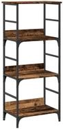 vidaXL B&uuml;cherregal B&uuml;cherregal Altholz-Optik 50x33x117,5 cm Holzwerkstoff,...