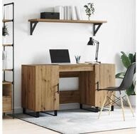 vidaXL Schreibtisch, Schreibtisch Artisan-Eiche 140 x 50 x 75 cm Holzwerkstoff