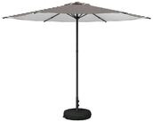 vidaXL Sonnenschirm Garten-Schirm mit Fu&szlig; 300 x 300 cm Polyester Rechtwinklig