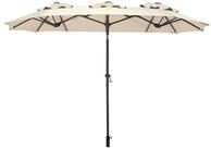 Spetebo Sonnenschirm Doppel Sonnenschirm 300 x 150 cm - natur, LxB:...