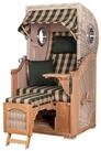 bene living Strandkorb Ammersee 1-Sitzer Teak - PE shell - Modell 506, BxTxH: