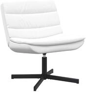 vidaXL Relaxsessel Drehstuhl Wei&szlig; 63 x 75 x 76 cm PU (1-St)