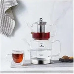 Karaca Teekanne Karaca Dora XL Borosilikat Glas-Teekannen-Set, 3L, Hitzebest&auml;ndig, 3