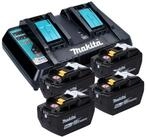 Makita Power Source Kit 18 V mit 2x BL 1890 9,0 Ah + DC 18 RD Akkupacks