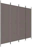 vidaXL Paravent, 4-tlg. Raumteiler Anthrazit 698x180 cm Stoff