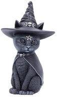 Nemesis Now Dekofigur Purrah Hexenhut Okkulte Katze schwarz 13,5 cm Gothic Cat