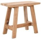 House Nordic Hocker in Natur, Teak - 50x45x25cm (BxHxT)