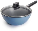 WOLL MADE IN GERMANY Wok Ecolour &Oslash; 24 cm inkl. Deckel, Aluminiumguss (Set,...