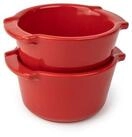 PEUGEOT Auflaufform Mini APPOLIA 11cm Rot Keramik Ofenfest Dessertform, Keramik,