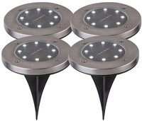GLOBO LIGHTING LED Gartenleuchte, LED-Leuchtmittel fest verbaut, Kaltwei&szlig;, 4x...