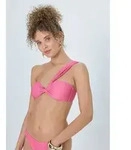 LSCN by LASCANA Bandeau-Bikini-Top Gladys, in trendiger Glitzeroptik rosa 42